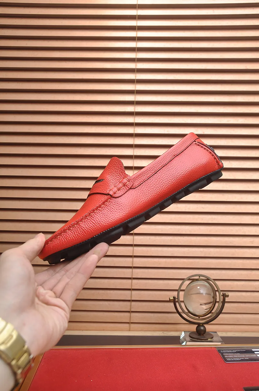 Men's men's shoes 💰420💶 [LV Doudou shoes] (water-dyed cowhide lining) new model is on the market, available on the official website. The new Doudou shoes are processed into single-color materials, and the uppers are made of imported horsehide leather. The body of the shoe is fully hemmed with mark thread, and is lined with imported original cowhide leather. The elegant shoe shape is super suitable for all-matching, and the size is 38-44.